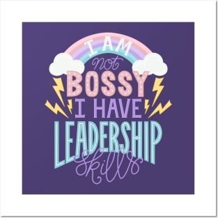 Not Bossy Lettered Quote Posters and Art